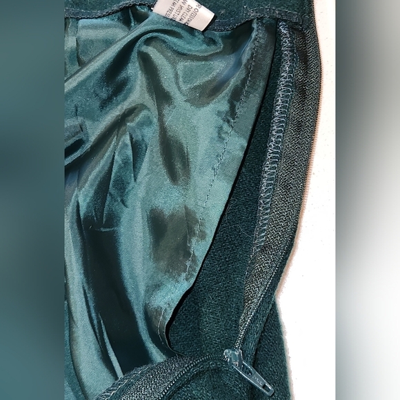 NORTON MCNAUGHTON Vintage Green 100% Wool Skirt - Picture 5 of 9